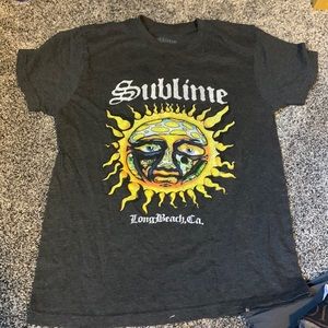 Dark grey/black sublime shirt size medium would fit small or Xs